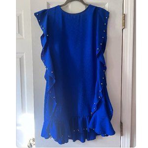 Royal Blue TECE dress with Beaded detail